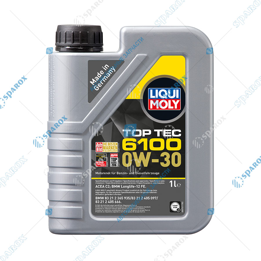 LIQUI MOLY-20777 Масло мот.НС-синт. Top Tec 6100 0W-30 (1л.)