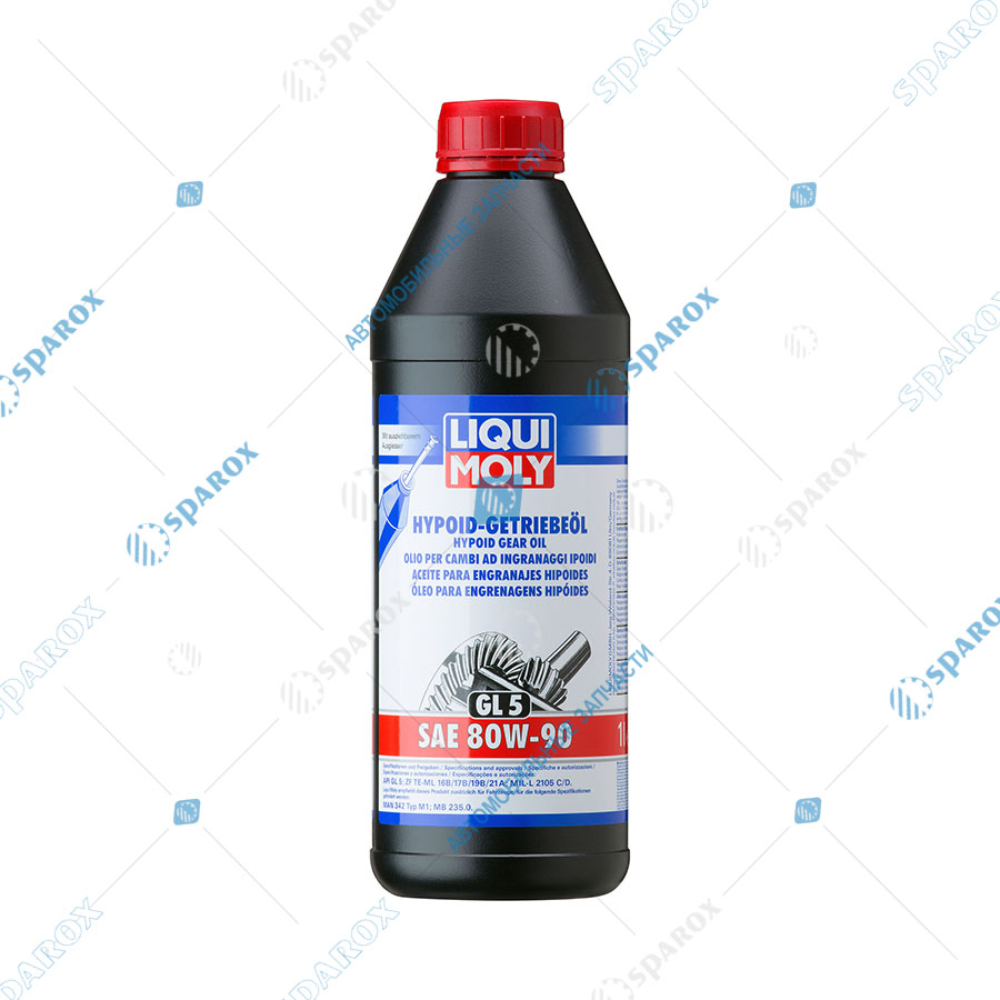 LIQUI MOLY-4406 Масло трансмиссионное минеральное Hypoid-Getriebeoil 80W-90 GL-5 (1 л)
