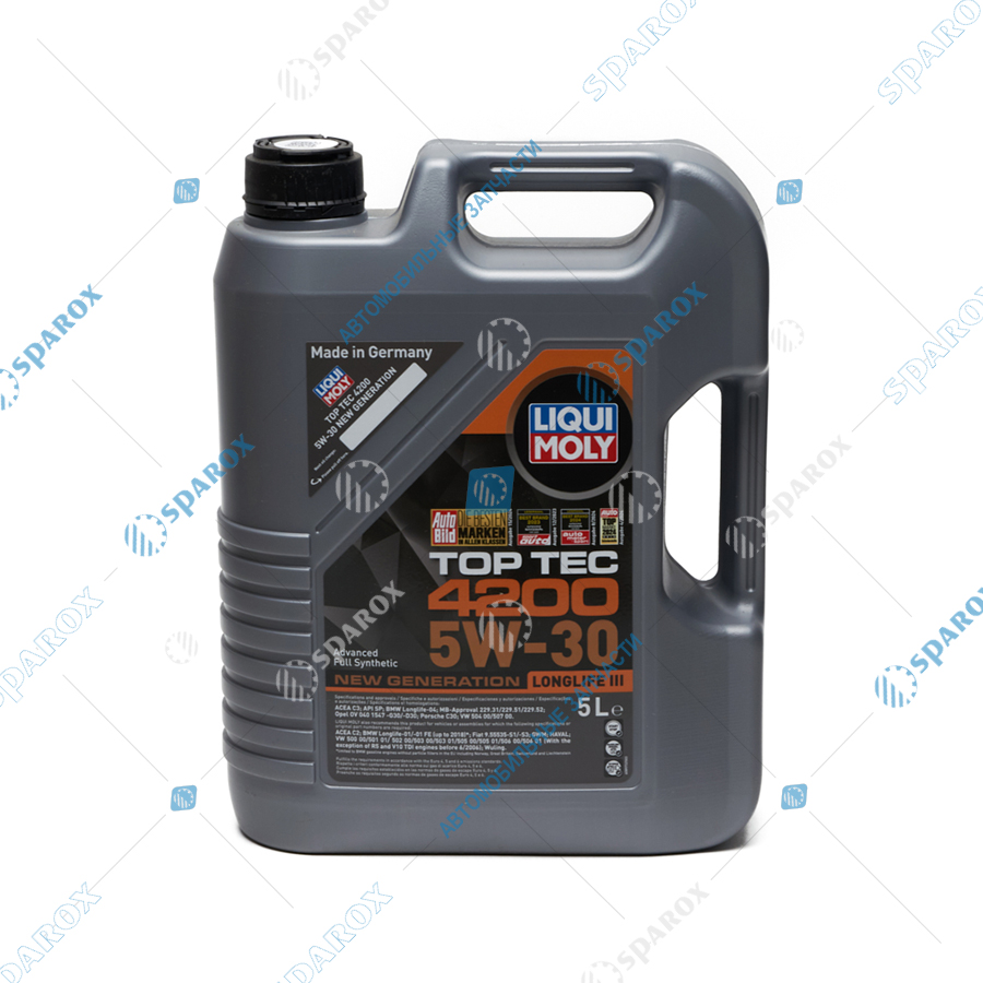 LIQUI MOLY-8973 Масло мотор 5W-30 синтетика Top Tec 4200 5л  (старый арт. 7661) LIQUI MOLY-8973 Масло мотор 5W-30 синтетика Top Tec 4200 5л  (старый арт. 7661)