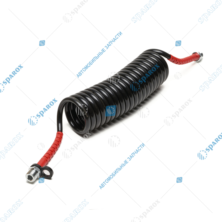 MARSHALL-M7361301 Шланг спиральный красный, штуцеры M22x1.5 (2), L = 4 м, 20 витков