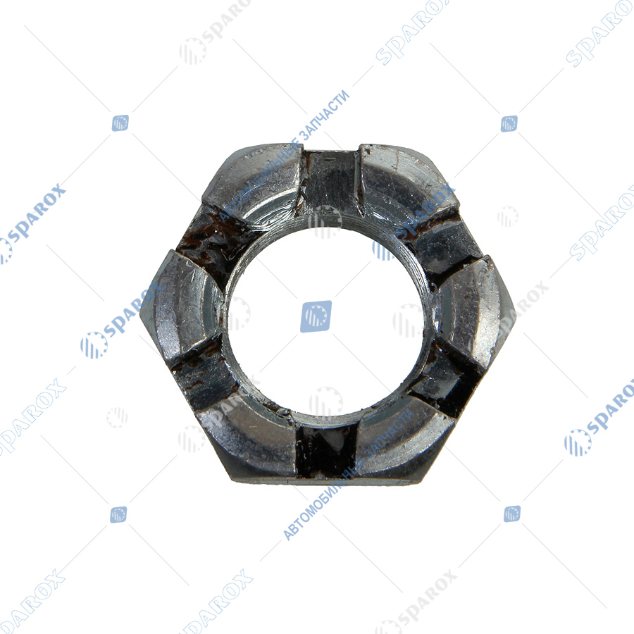 250907-П29 Гайка М18*1,5 корончатая опоры двигателя, рулевого пальца ...