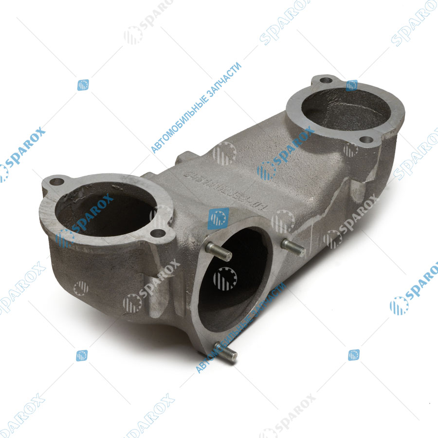 8431-1115030 Патрубок соединительный со шпильками в сборе (ТМЗ) дв.ТМЗ-8431.10, 8435.10