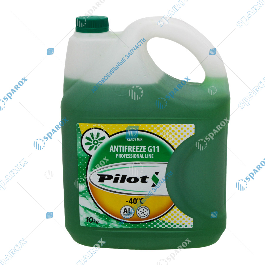 PILOTS-Антифриз Антифриз Pilots Green Line -40 °C зеленый (10 кг) 3203