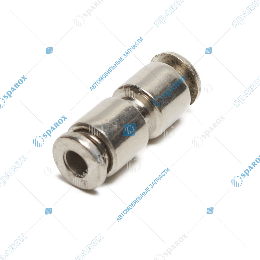 MPUC04 Фитинг трубки ПВХ прямой металл d=4 мм (MPUC 04)