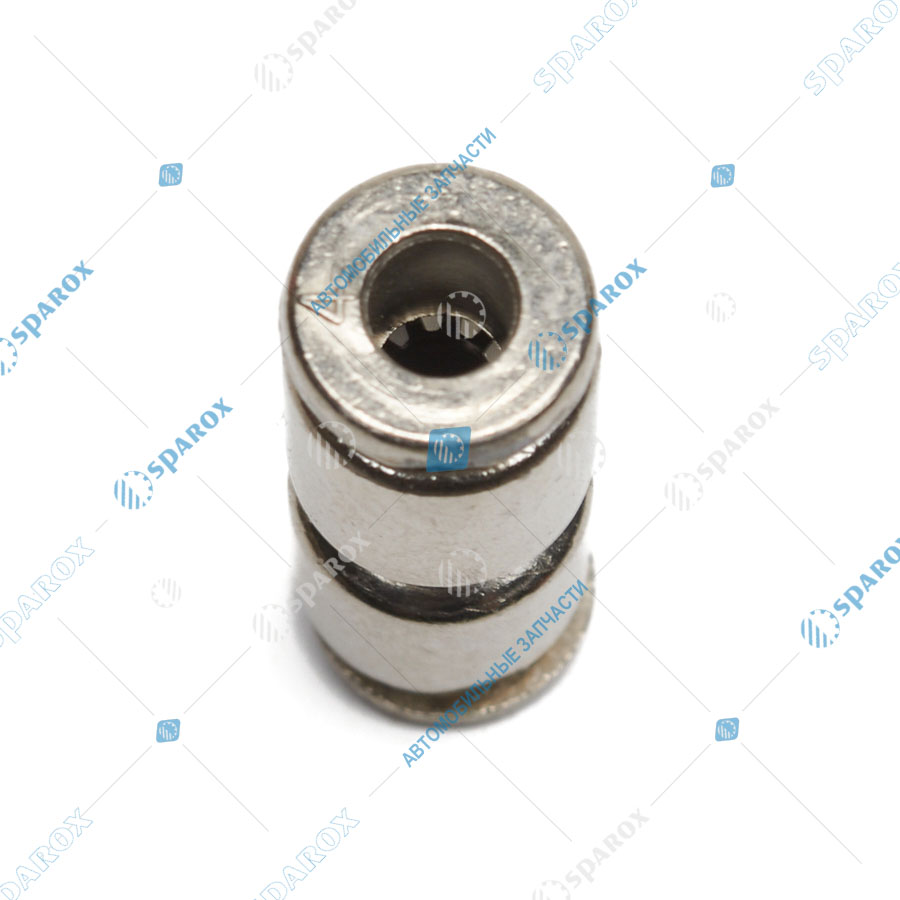 MPUC04 Фитинг трубки ПВХ прямой металл d=4 мм (MPUC 04)