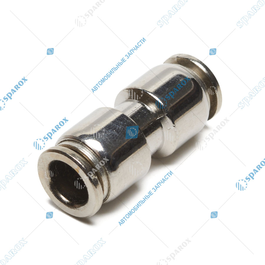 MPUC10 Фитинг трубки ПВХ прямой металл d=10 мм (MPUC 10)