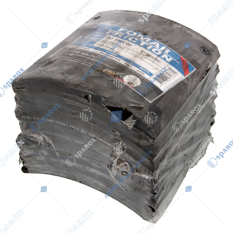 Fomar-65205820S8RV Комплект барабанных накладок 19581 (2-рем.)