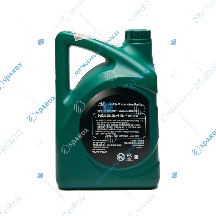HYUNDAI/KIA-05200-00620 Масло моторное HYUNDAI PREMIUM DPF DIESEL 5w-30 6 литров