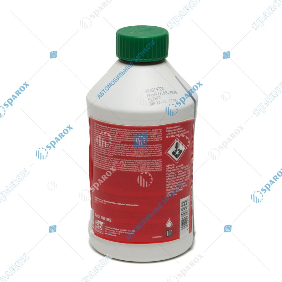 FEBI-06162 Жидкость гидроусилителя руля зеленая минеральная 1л FEBI