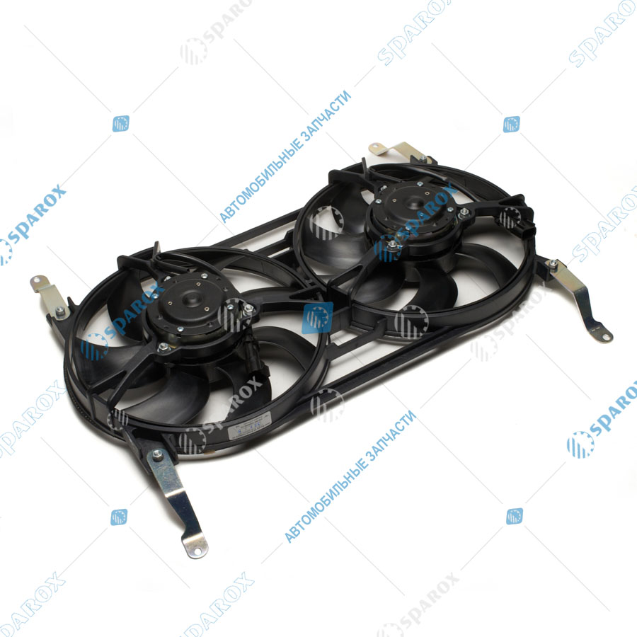 3163-1308008-52 Электровентилятор в сб. УАЗ-3163 Патриот ДВ-409 ЕВРО-3 (сдвоенный с 2мя моторами) (ОАО УАЗ)