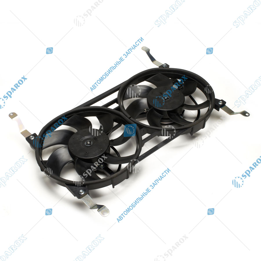 3163-1308008-52 Электровентилятор в сб. УАЗ-3163 Патриот ДВ-409 ЕВРО-3 (сдвоенный с 2мя моторами) (ОАО УАЗ)