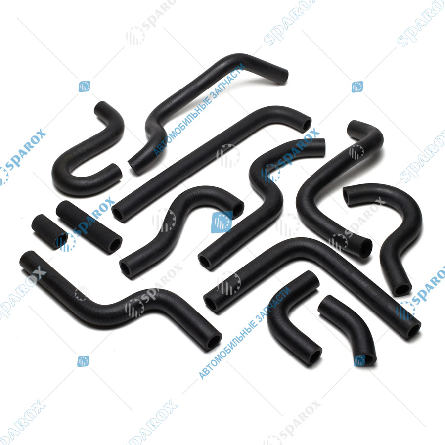 ГТ3302-8120032-10 Комплект патрубков отопителя заднего ГАЗель ЕВРО 3 (комплект 13 шт.) (ГОСТех) ГТ3302-8120032-10