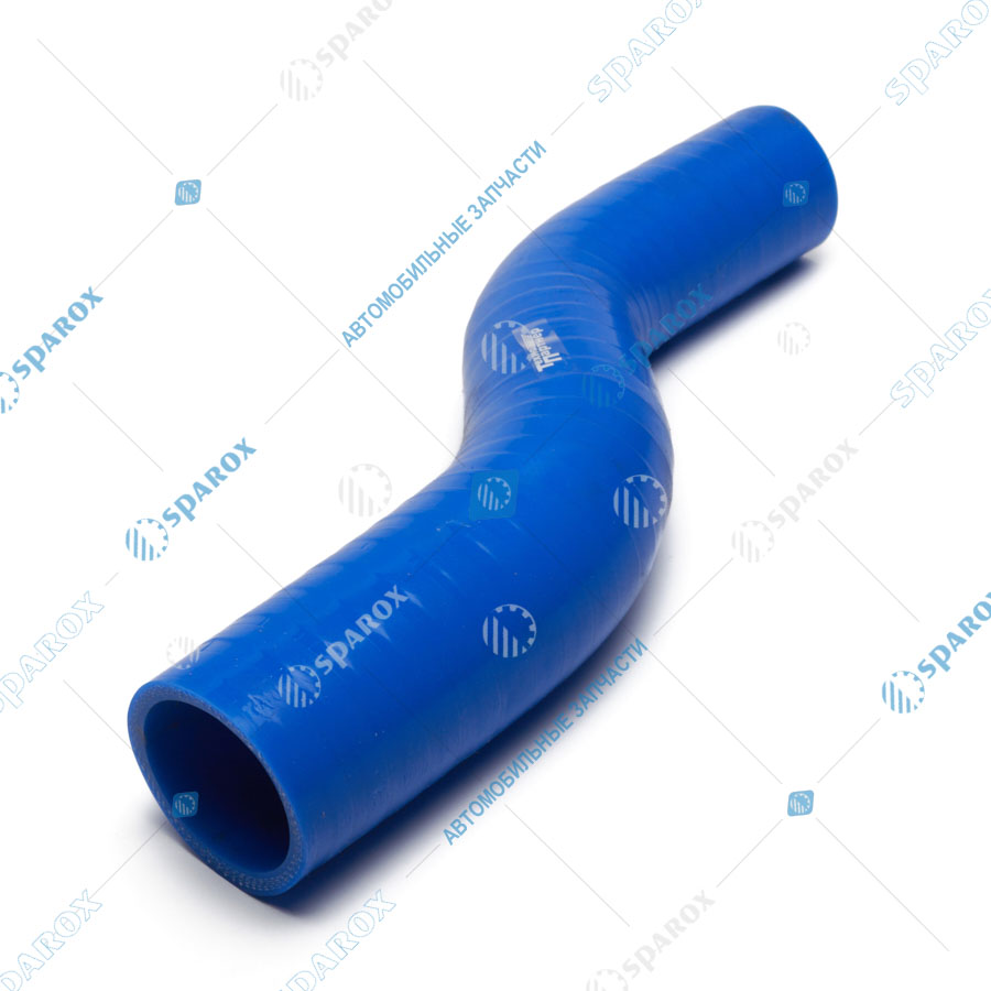 65115-1303010-28 Патрубок радиатора верхний Камаз (S-образный) L=290 мм, D=43/60 мм силикон