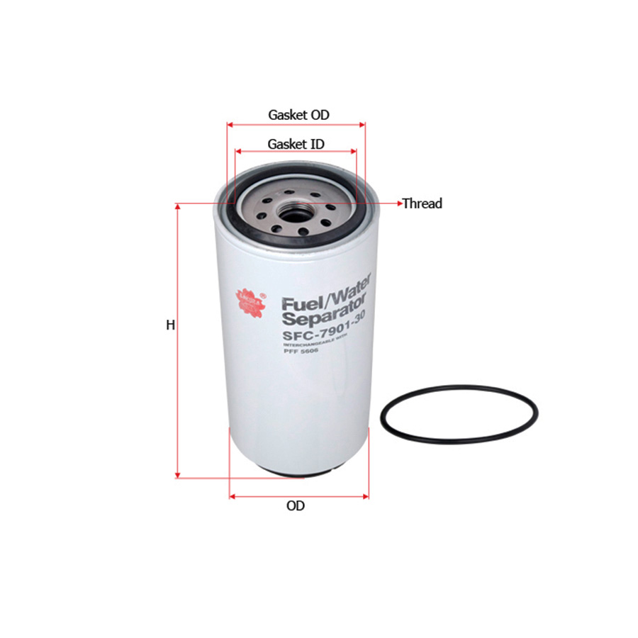 Sakura-SFC-7901-30 Фильтр топливный сепаратора 30 micron XCMG XDM80, XDM90
