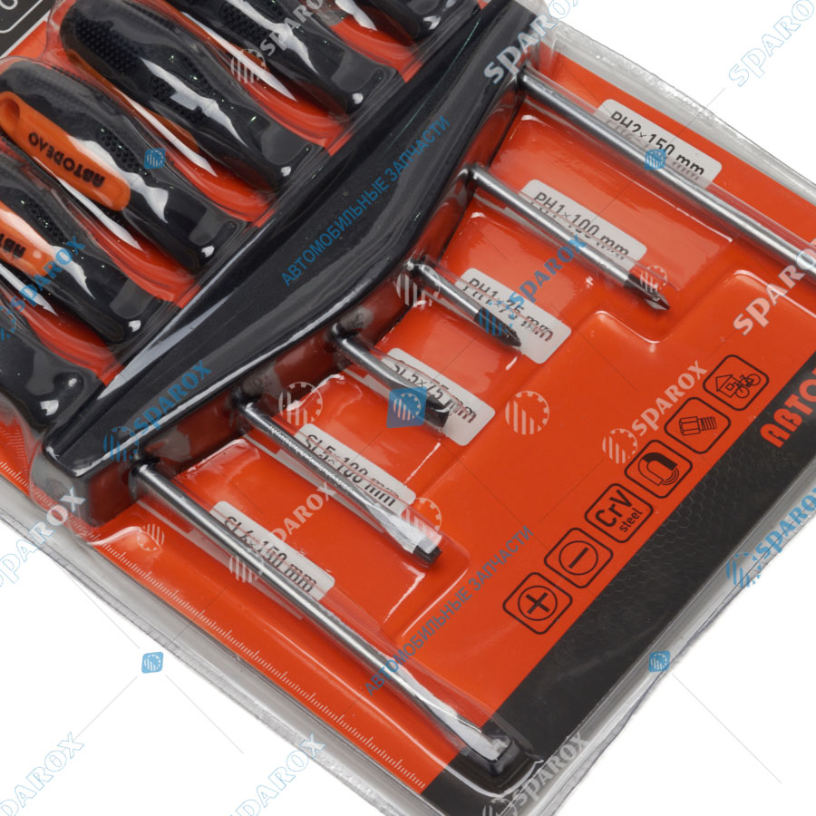 АвтоDело-30770 Набор отверток АвтоDело (6предм.) (с кругл. стержнем)