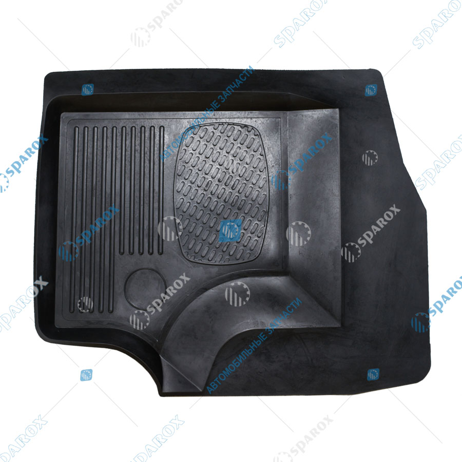 3302-5109010 К-т ковриков ГАЗель-3302 с перемычкой к-т 2шт. (резиновые) (00005519)