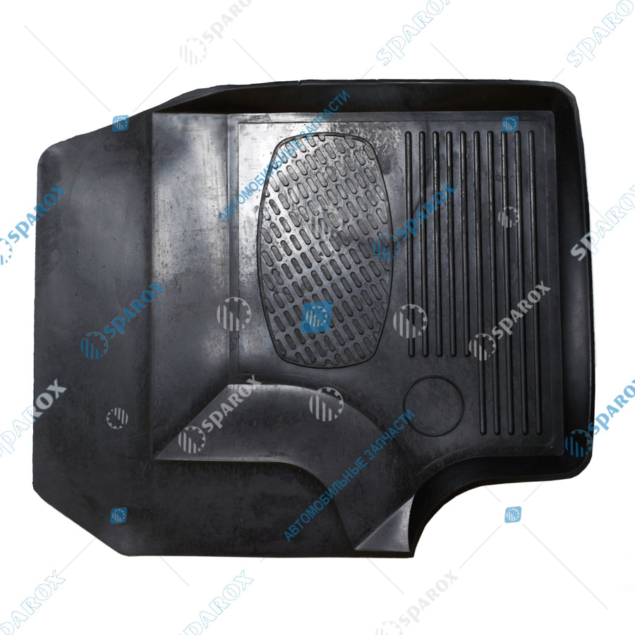 3302-5109010 К-т ковриков ГАЗель-3302 с перемычкой к-т 2шт. (резиновые) (00005519)