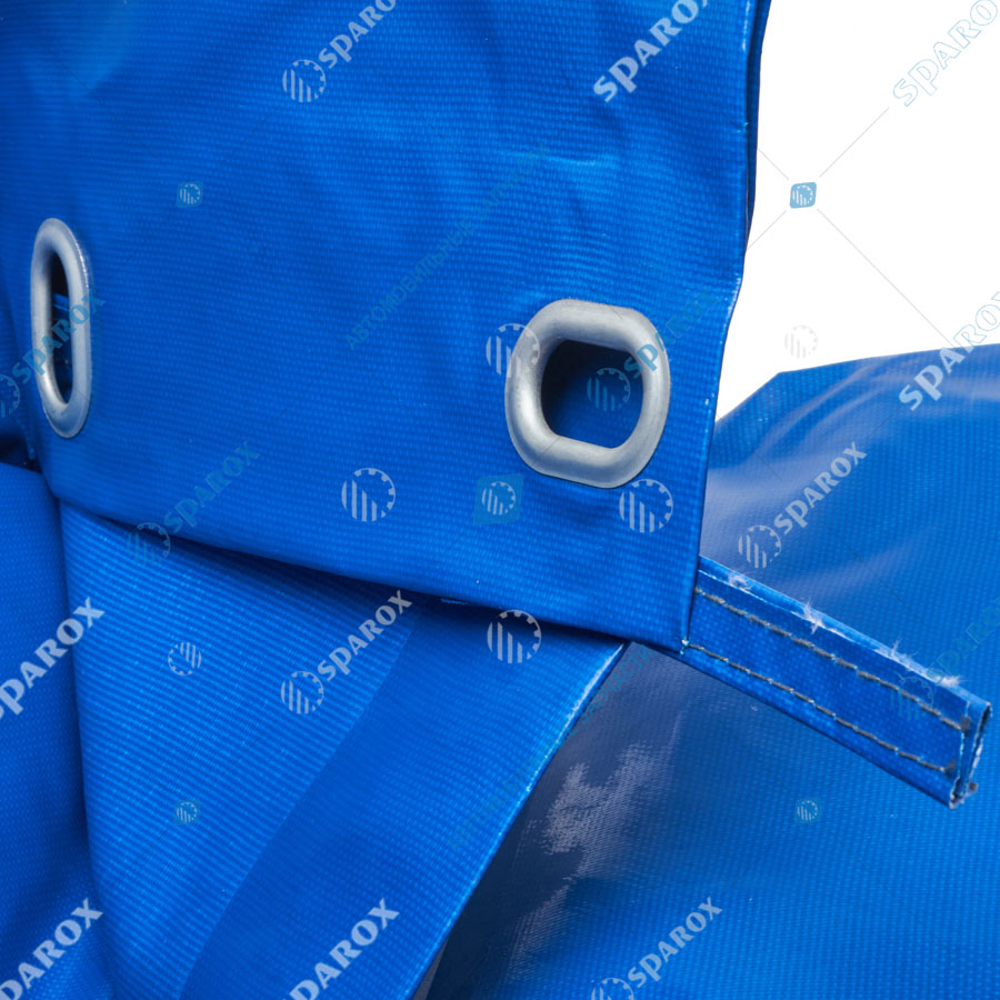 330202-8508010 Тент кузова ГАЗель нового образца, удлиненная двусторонний усиленный, 14 люверс, синий (4,25/2,06/1,25) (Тент-Пром)