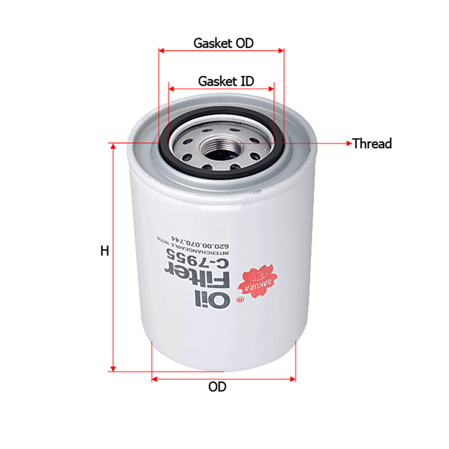 Sakura-C-7955 Фильтр масляный