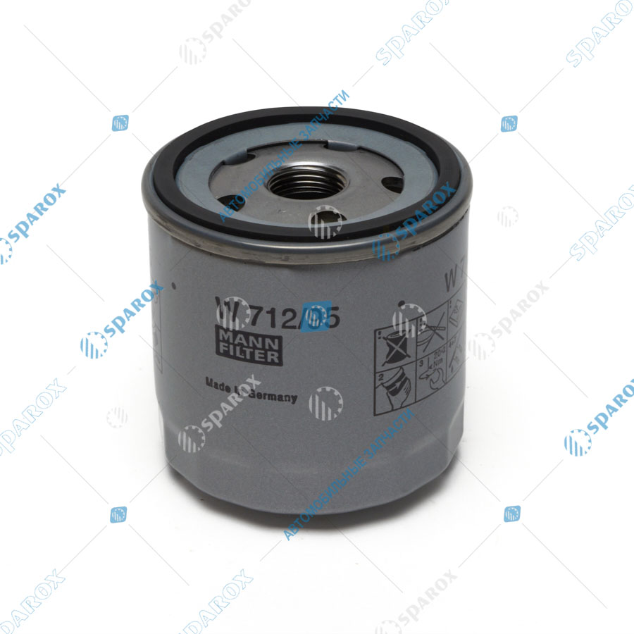 Mann+Hummel-W712/95 Фильтр масляный VW Golf (12-), Polo (12-) AUDI A3 (12-) SKODA Octavia MANN