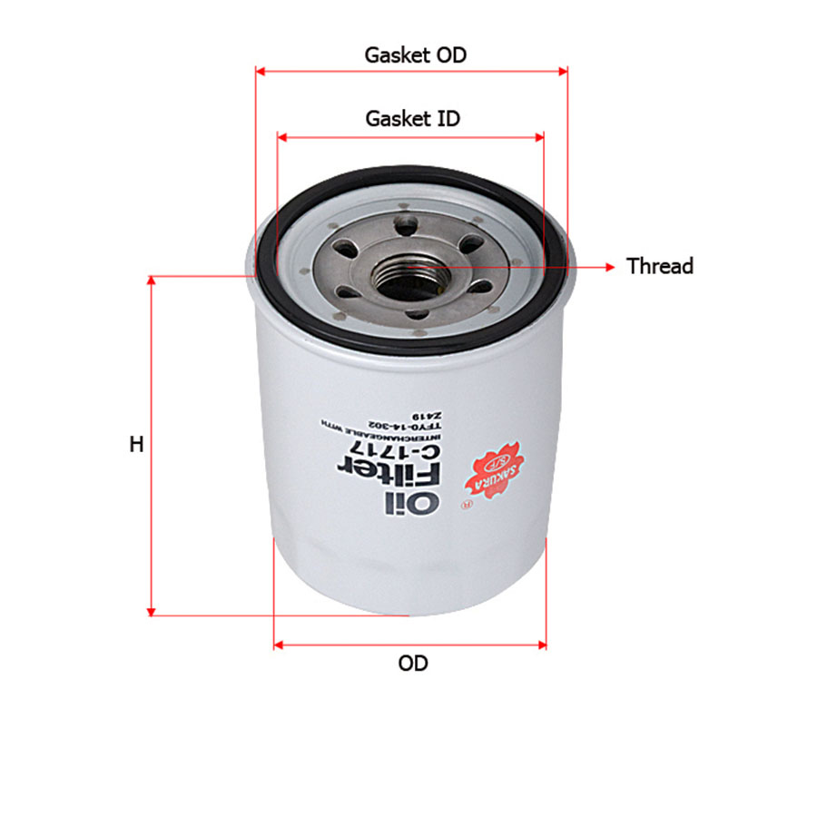 Sakura-C1717 Фильтр масляный