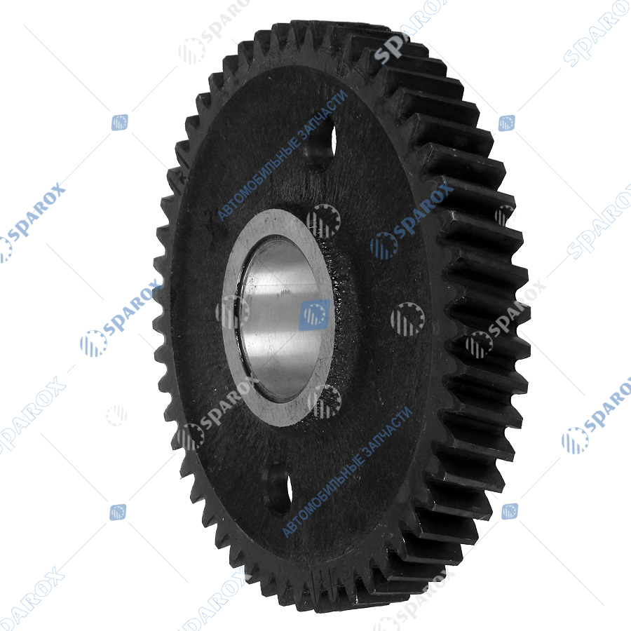 240-1006240-Б Шестерня газораспределительного механизма (ГРМ) Z=53 ГАЗ Д-245.7Е3, 245.7Е4, угол 15 градусов промежуточная, нового образца (с 2014 г.) (ОАО ММЗ)