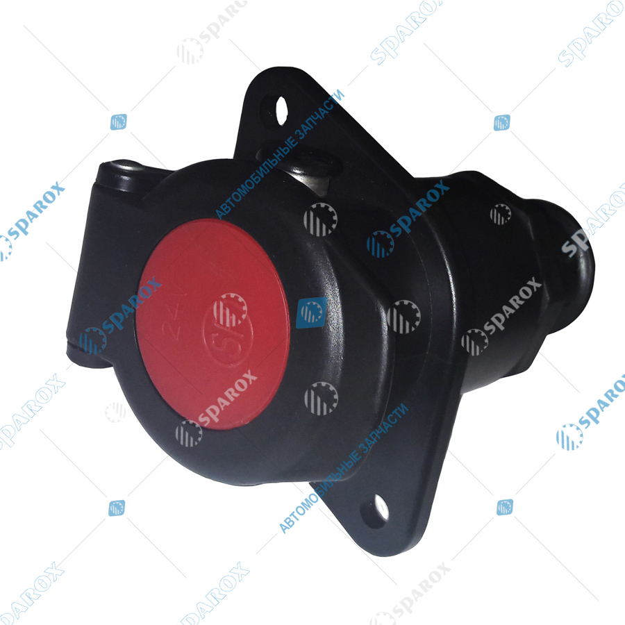 ДАЛИ-авто-DA-01870 Разъём кабеля ABS 7 полосный розетка с крышкой 502821C (аналог HELLA 8JB 007 645 021,VIG 611560)