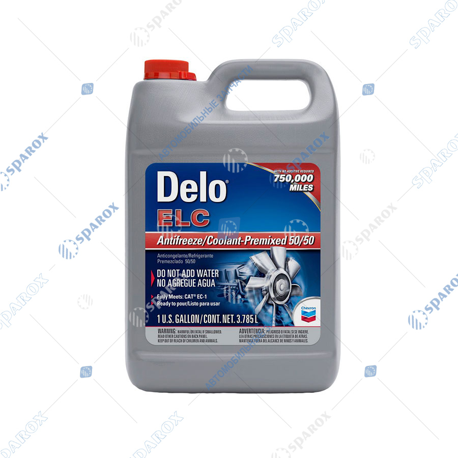 Chevron-Т-Антифриз Антифриз Chevron DELO ELC Antifreeze/Coolant PREMIXED 50/50 (3.785л)