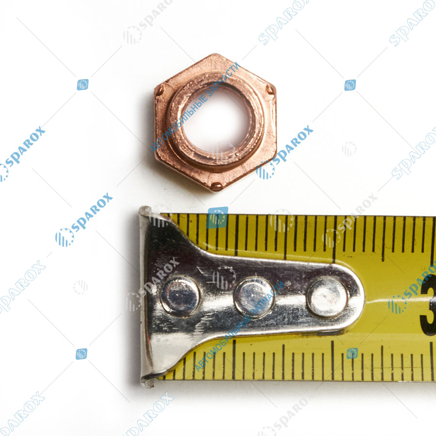 2108-1203019 Гайка М8х1,25х12 приемной трубы ВАЗ-2108-08 медная 00001-1203019-008 730