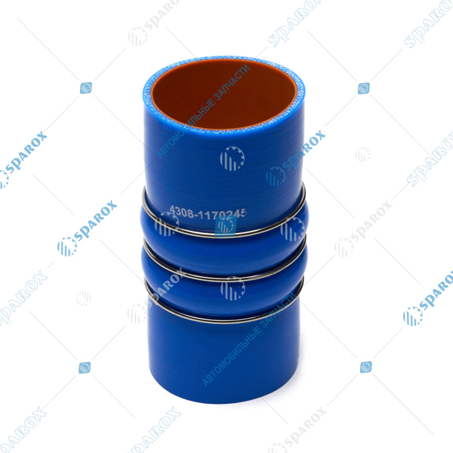 4308-1170245 Рукав теплообменника (гофра) Камаз-4308 (D=74мм, L=165мм) силикон