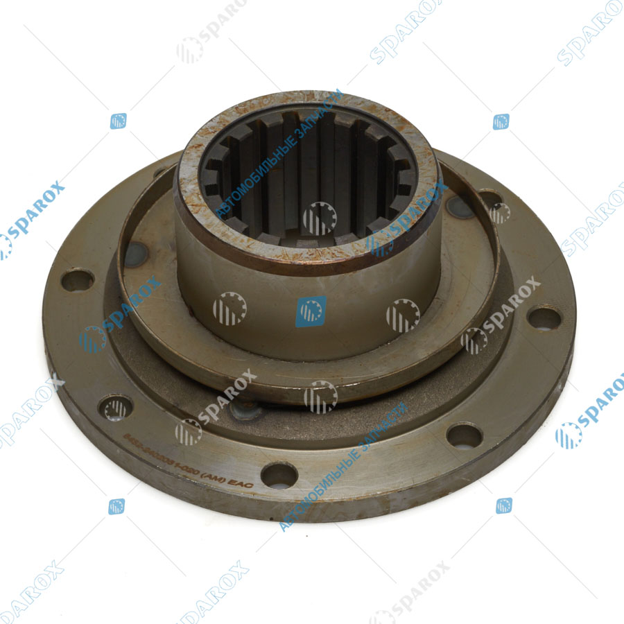 5432-2402061-020-СПЕЦМАШ Фланец редуктора заднего моста МАЗ (8 отв.хМ10 мм, шлиц.d=65 мм, z=16, H=67 мм) (СПЕЦМАШ)