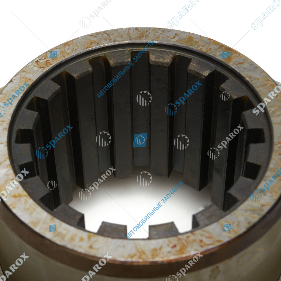 5432-2402061-020-СПЕЦМАШ Фланец редуктора заднего моста МАЗ (8 отв.хМ10 мм, шлиц.d=65 мм, z=16, H=67 мм) (СПЕЦМАШ)