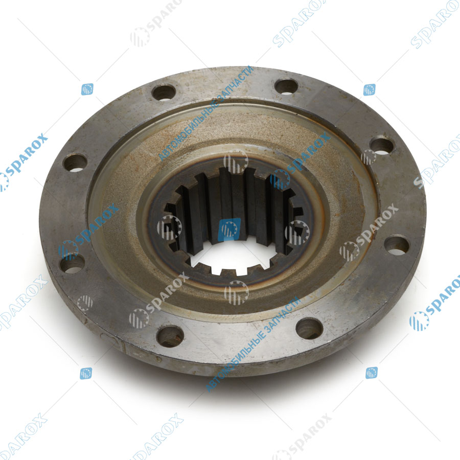 5432-2402061-020-СПЕЦМАШ Фланец редуктора заднего моста МАЗ (8 отв.хМ10 мм, шлиц.d=65 мм, z=16, H=67 мм) (СПЕЦМАШ)