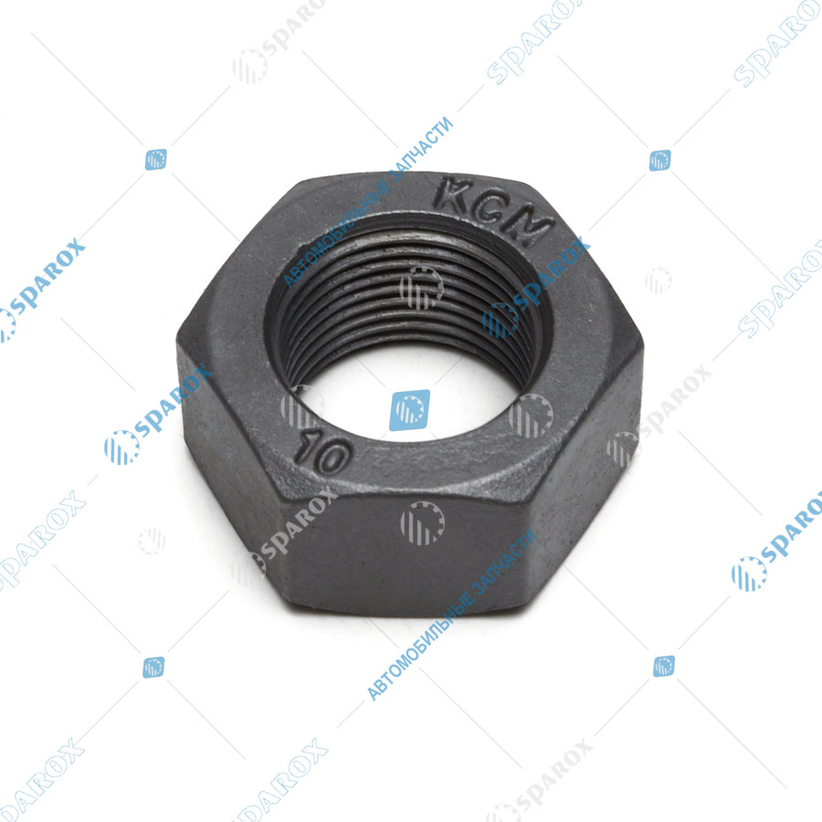 250565-П8-СПЕЦМАШ Гайка крепления ступицы (М20х1,5) ТЕФЛОН (класс прочности 10) МАЗ, УРАЛ, ЗИЛ (СПЕЦМАШ)
