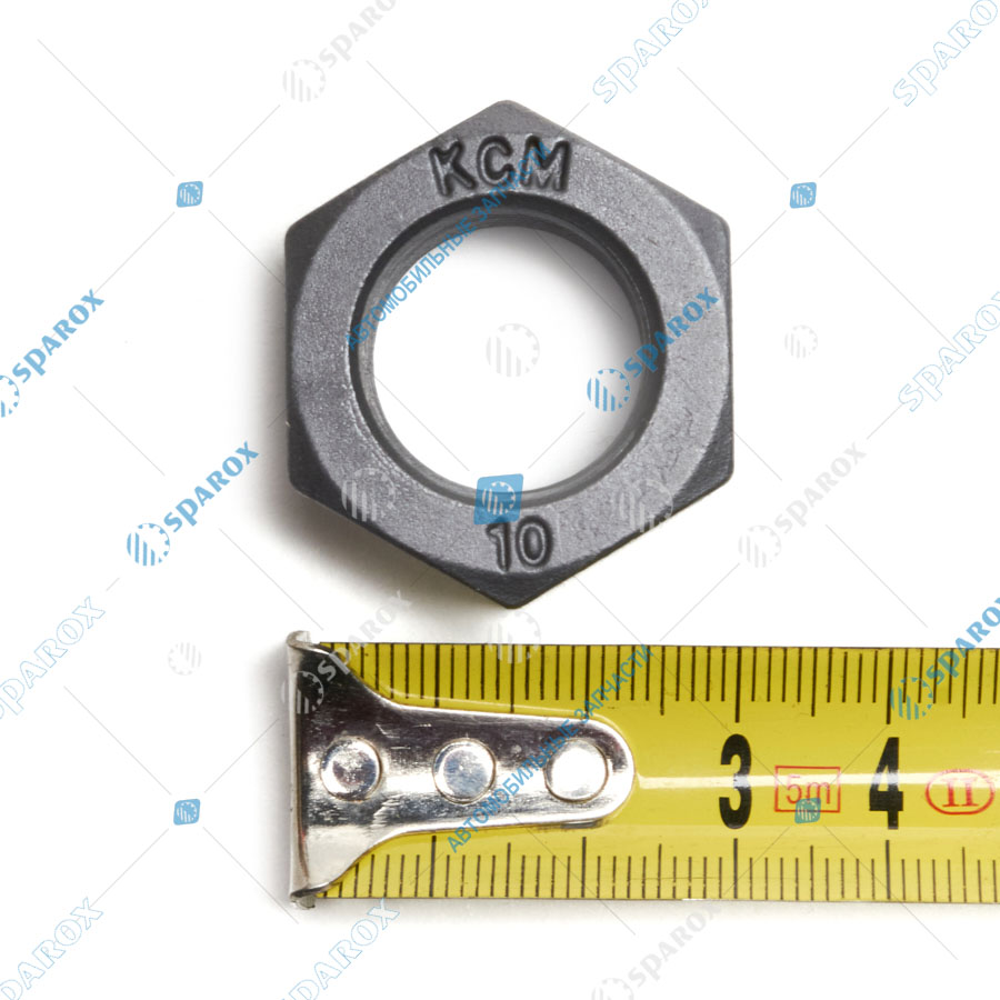 250565-П8-СПЕЦМАШ Гайка крепления ступицы (М20х1,5) ТЕФЛОН (класс прочности 10) МАЗ, УРАЛ, ЗИЛ (СПЕЦМАШ)
