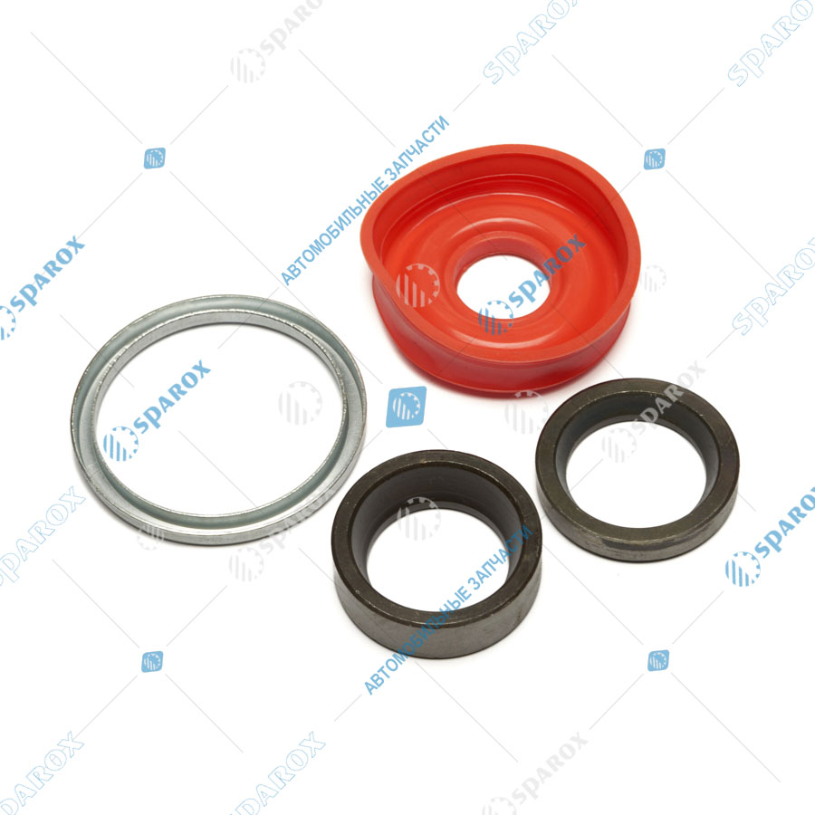 5336-3003065-01-СПЕЦМАШ Палец шаровой рулевой тяги МАЗ, КрАЗ сухари, пружина, уплотнитель, гайка (СПЕЦМАШ)