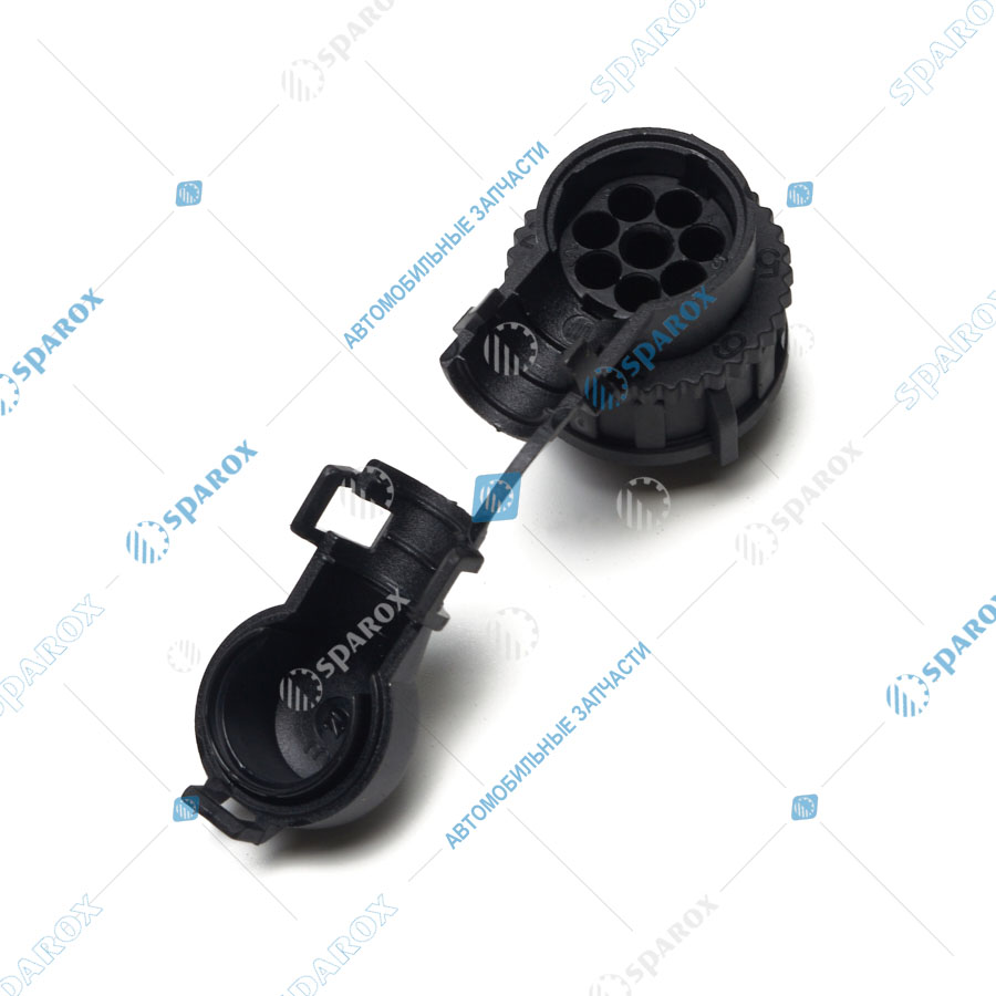 Ermax-099110629 Разъём угловой, 7+1 pin, байонет