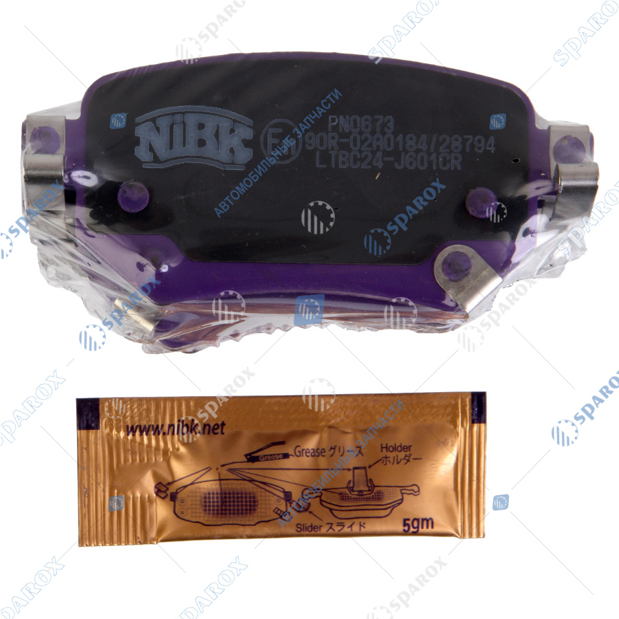 NIBK-PN0673 Колодки тормозные MAZDA 6 (15-) задние (4шт.) NIBK