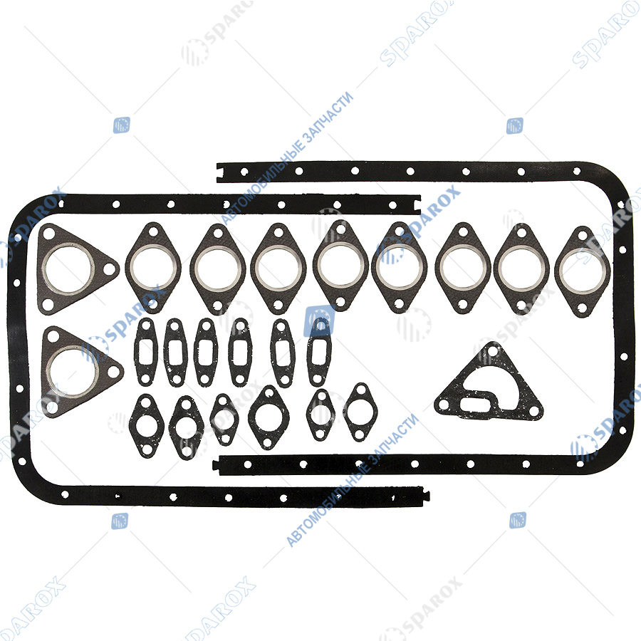 238-60809-М Р/к двигателя ЯМЗ-238 (полный комплект прокладок) (Кострома)