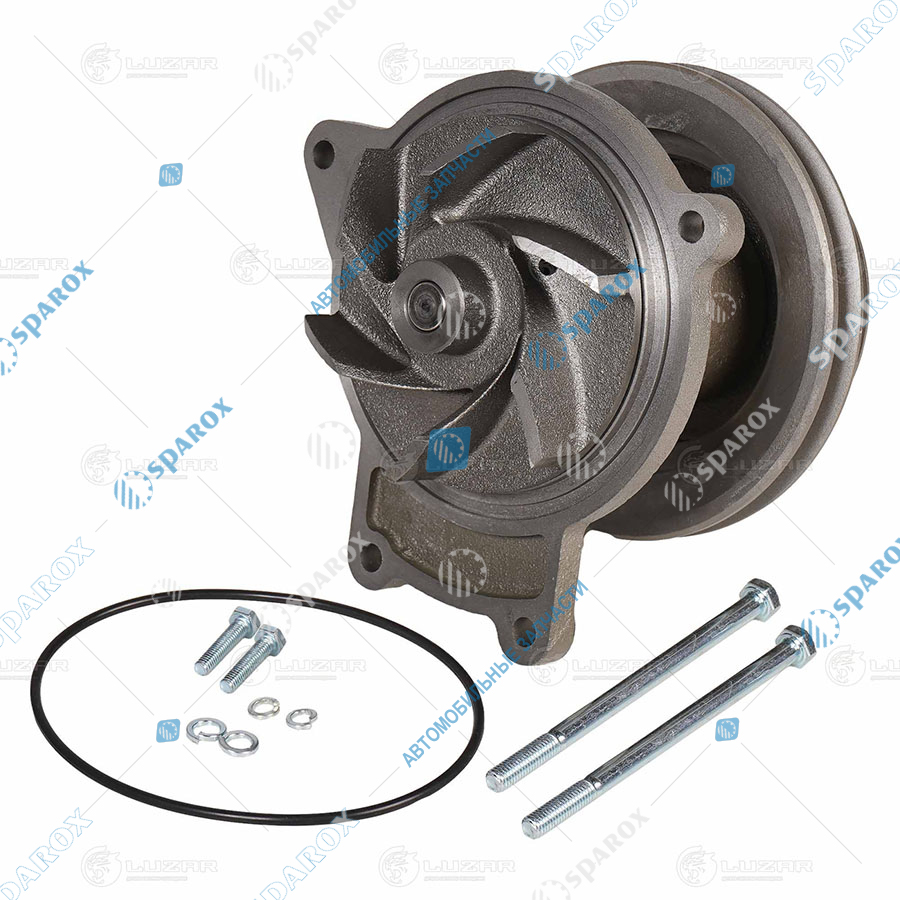 LUZAR-LWP07451 Насос водяной Камаз дв. 740.50 Е-2 A/C двойной шкив 115мм/160мм, 10PK LWP07451 (LUZAR)