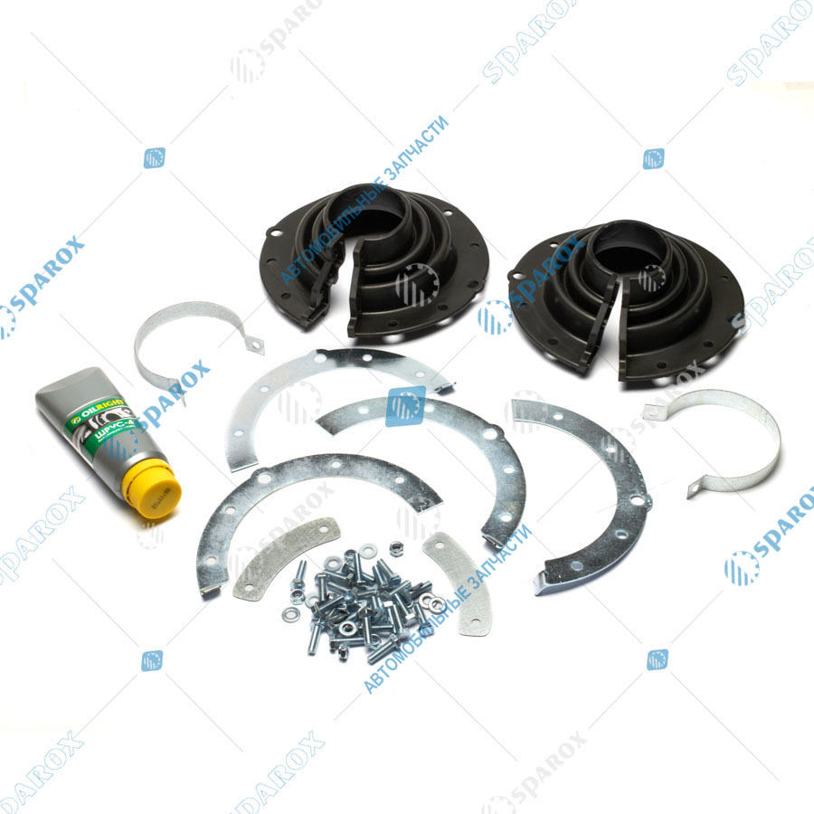 3160-2304059 Пыльник поворотного кулака УАЗ (резина) 2шт. к-т на мост с крепежом