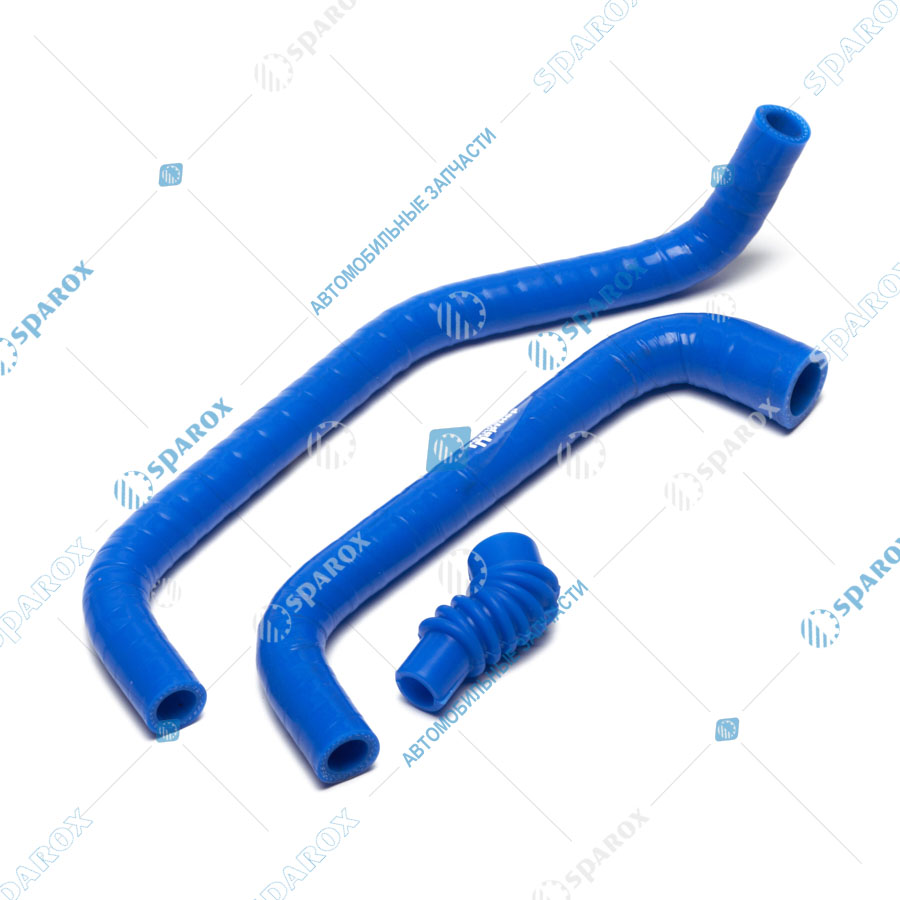 4062-1014190 К-т патрубков РХХ ГАЗ дв. ЗМЗ-409 (к-т 3шт.) силикон