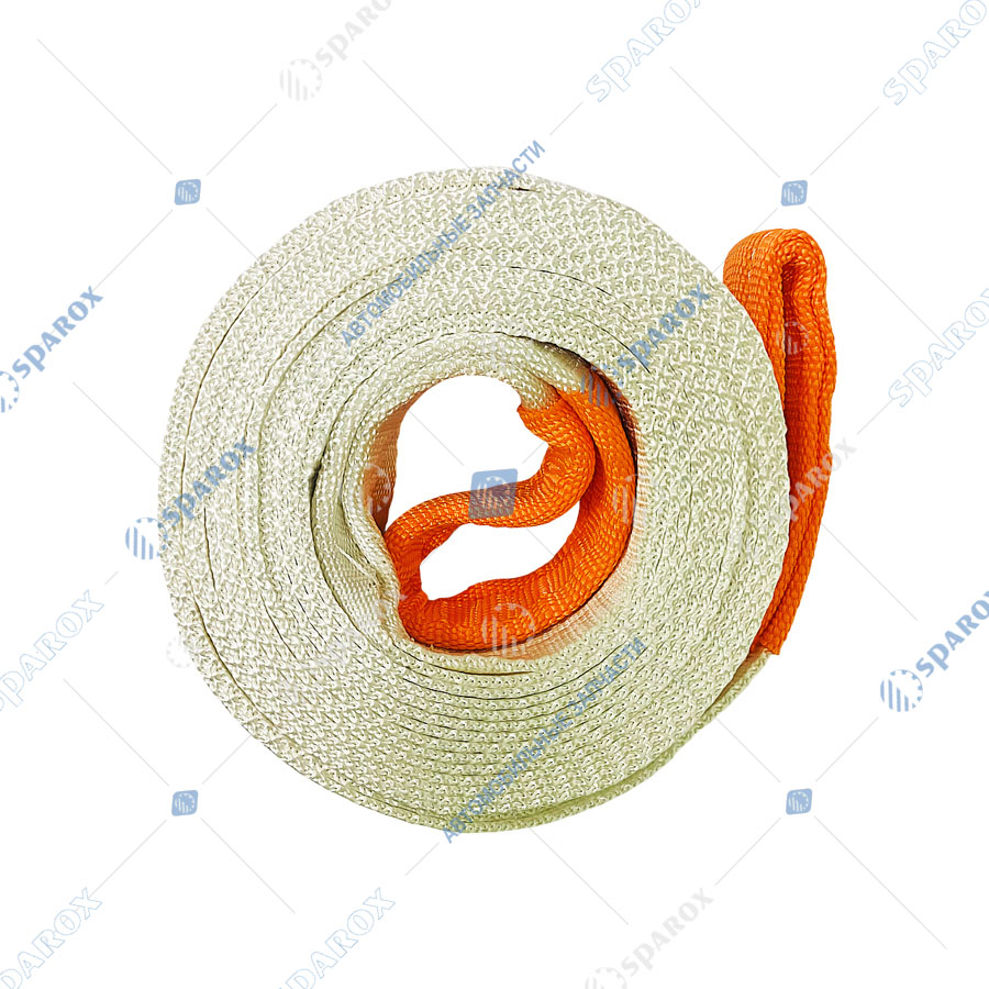 ДАЛИ-авто-DA-02540 Трос рывковый (динамическая стропа) петля-петля 6м ( 6т) ширина ленты 60мм (15)