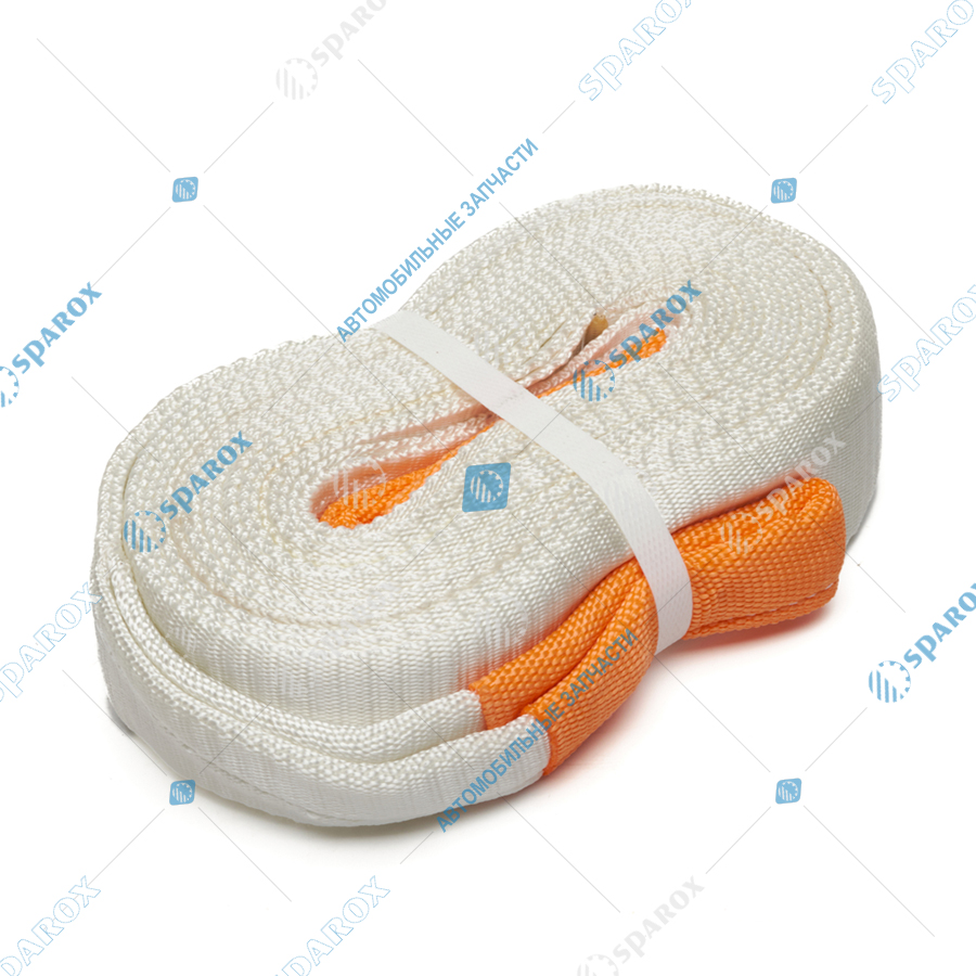 ДАЛИ-авто-DA-02541 Трос рывковый (динамическая стропа) петля-петля 9м ( 6т) ширина ленты 60мм (10)