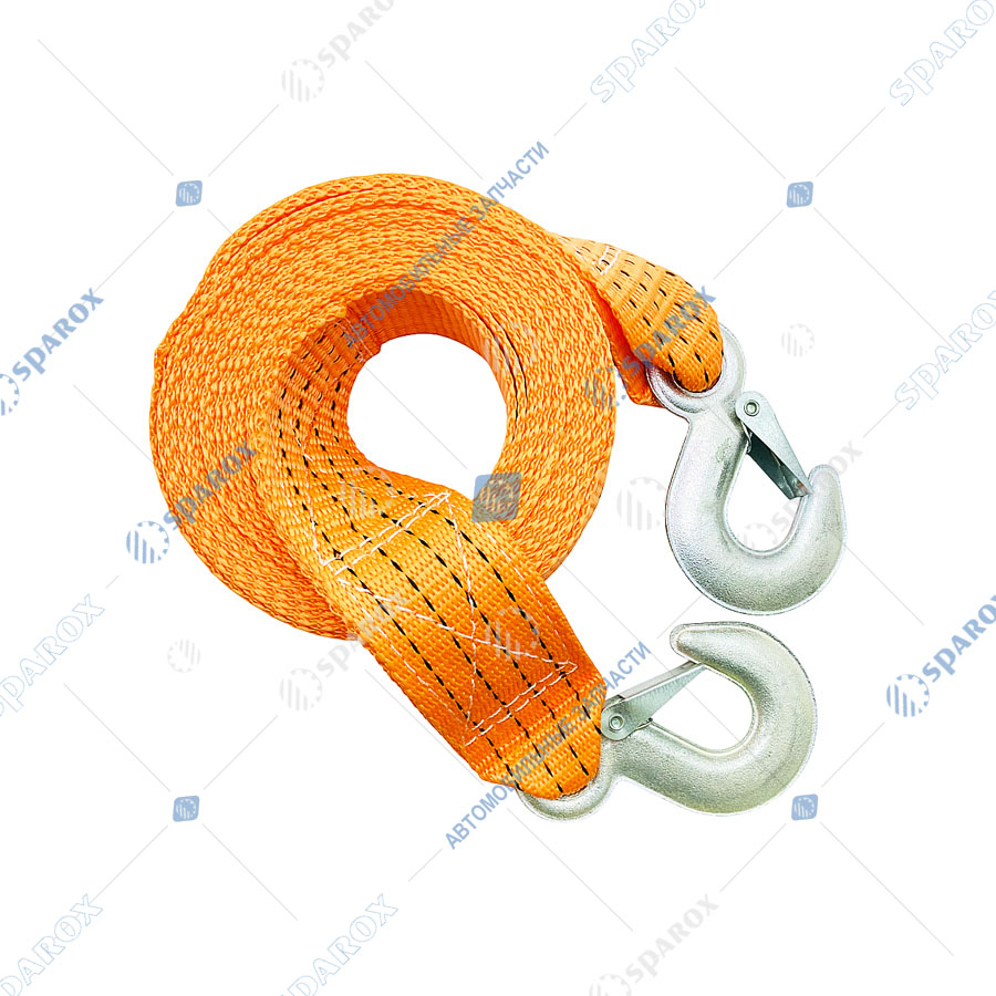 ДАЛИ-авто-DA-02624 Трос буксировочный лента, 2-крюка 5м (2,5т) ширина ленты 50мм (25 шт уп)