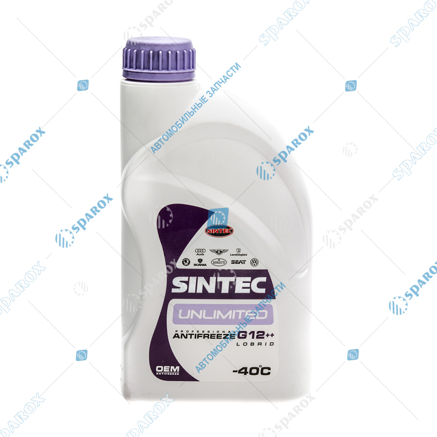 Sintec-990561 Антифриз SINTEC UNLIMITED -40C (1кг) красно-фиолетовый G12++