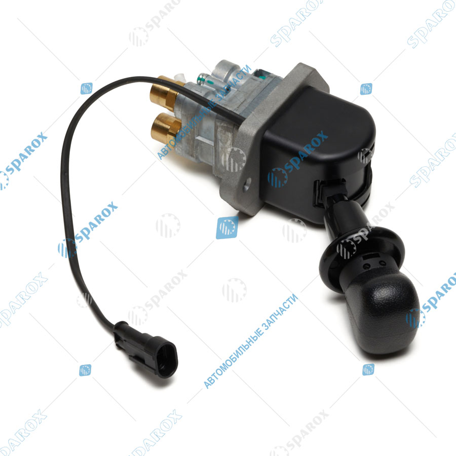 5490-3537111 Кран тормозной обратного действия с ручным управлением в сборе с фитингами (ПАО Камаз)