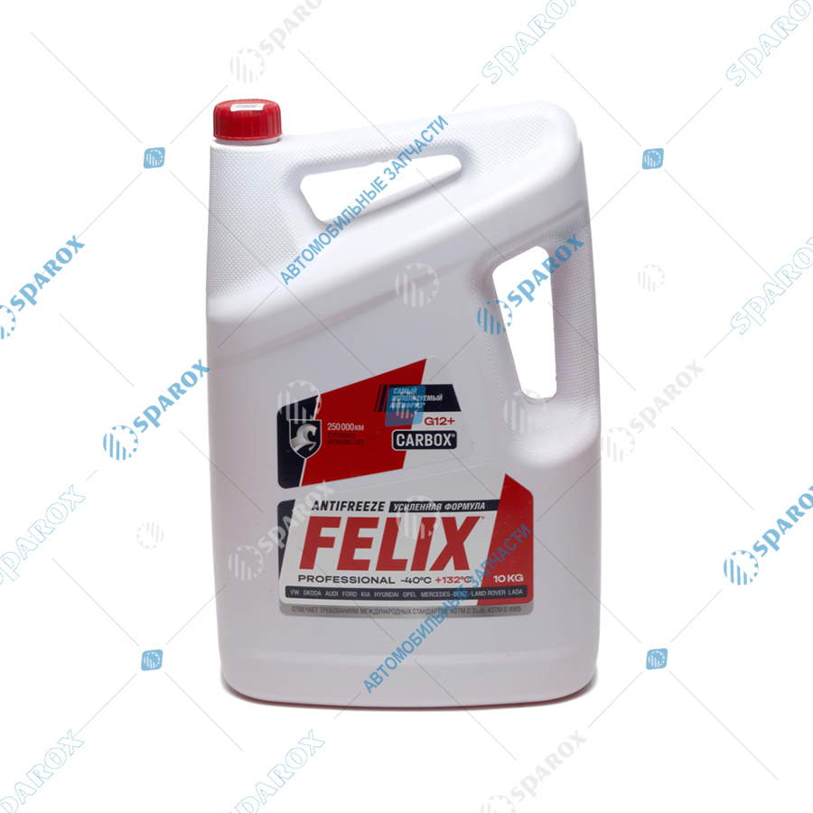 Felix-430206020 Антифриз FELIX Carbox G12+ (10 кг) красный Felix-430206020 Антифриз FELIX Carbox G12+ (10 кг) красный