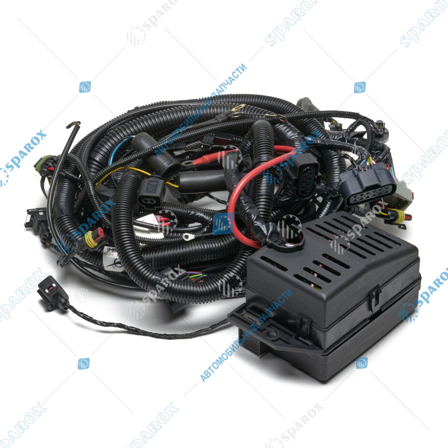 3163-3724020-45 Жгут проводов моторного отсека УАЗ-3163 Патриот ДВ-40904 с 09.2007 по 08.2010, с блоком предохран-й