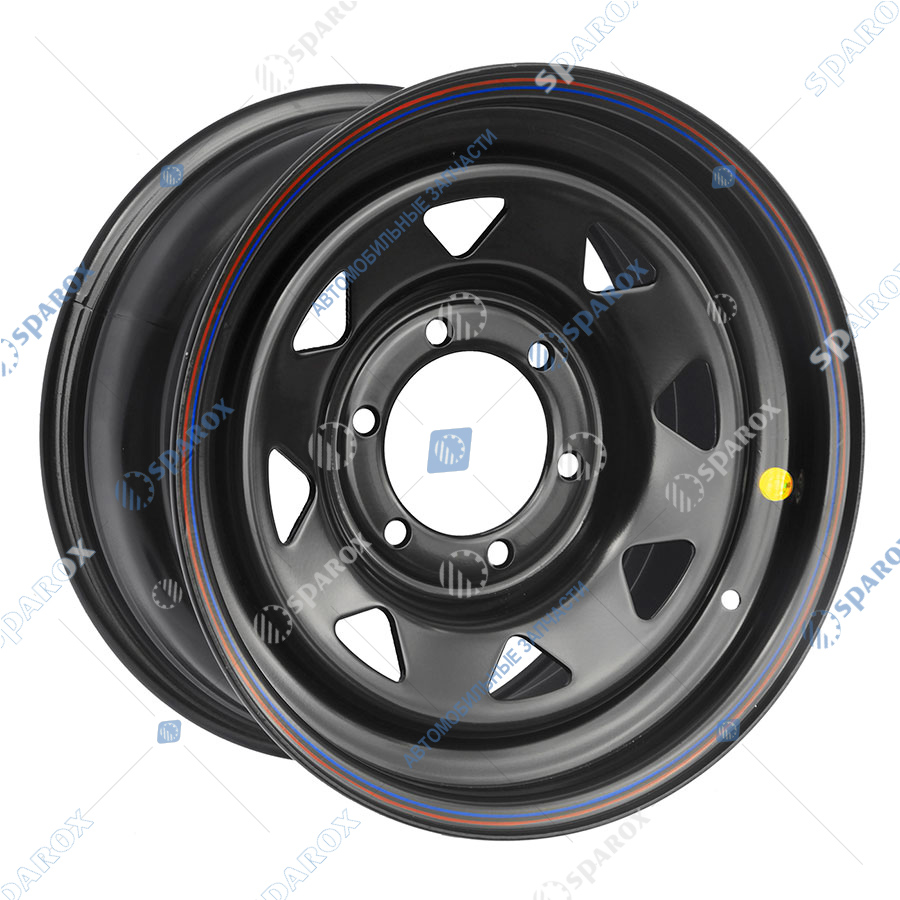 1680-63910BL+30A17 Диск усиленный Тойота/Ниссан/L200 2005+ стальной черный 6x139,7 8xR16 d110 ET+30 (треуг. мелкий) (OFF-ROAD Wheels)